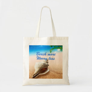 Beautiful Beach More Worry Less Tote Bag