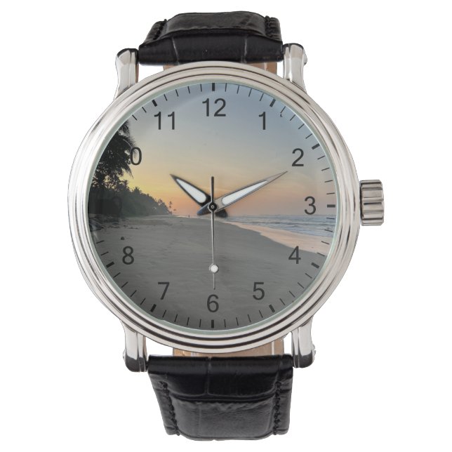 Beautiful Beach Romantic Charismas Valent Gift Watch (Front)
