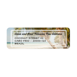 Beautiful Beach Scene Address Label Return Address Label