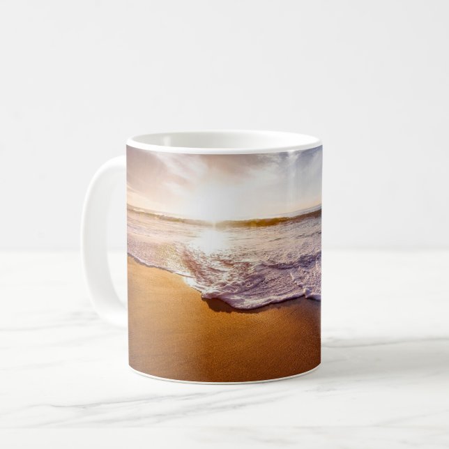 Beautiful Beach Scene Coffee Mug (Front Left)