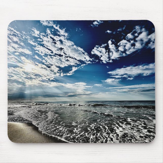 beautiful beach scene  mouse pad (Front)