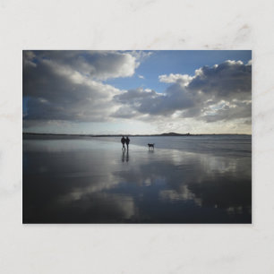 Beautiful beach scenery postcard