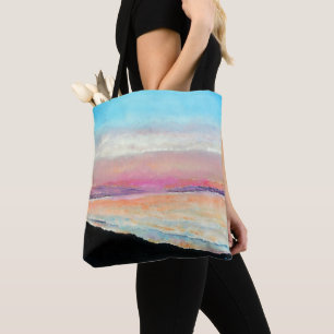 Beautiful Beach Sunset In Pastels Tote Bag