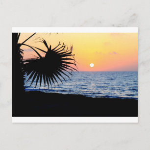 BEAUTIFUL BEACH SUNSET POSTCARD