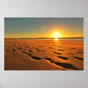 Beautiful Beach Sunset Poster