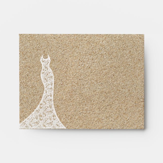 Beautiful Beach Thank You Card Envelope (Front)