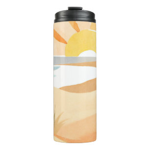 beautiful beach thermal tumbler
