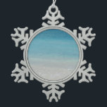Beautiful Beach | Turks and Caicos Photo Snowflake Pewter Christmas Ornament<br><div class="desc">Beautiful Beach | Turks and Caicos,  Providenciales -  Photography by Elke Clarke Images ©</div>