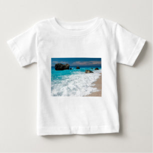 Beautiful Beach Water Surf Aloha Hawaiian Wedding Baby T-Shirt