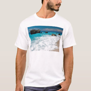 Beautiful Beach Water Surf Aloha Hawaiian Wedding T-Shirt