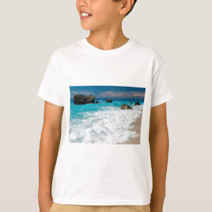 Beautiful Beach Water Surf Aloha Hawaiian Wedding T-Shirt