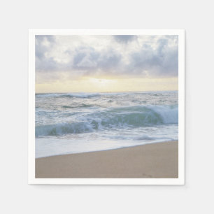 Beautiful Beach Wedding Photo Napkins