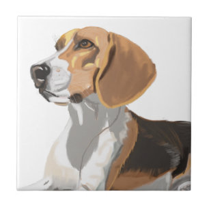 Beautiful Beagle Ceramic Tile
