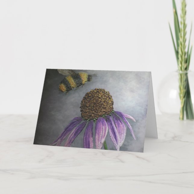 Beautiful Bee Greeting Card Artist Alison Galvan (Front)