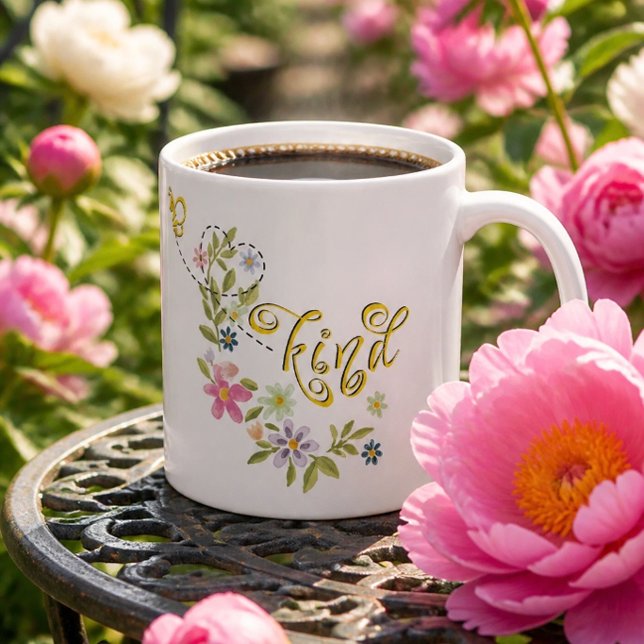 Beautiful Bee Kind Coffee Mug (Creator Uploaded)