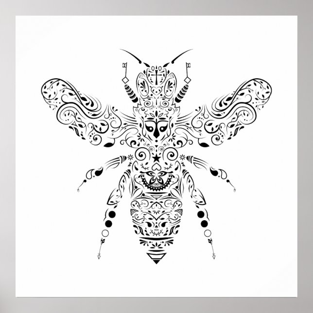 beautiful bee poster (Front)