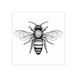 Beautiful BEE Scrapbooking Rubber Stamp