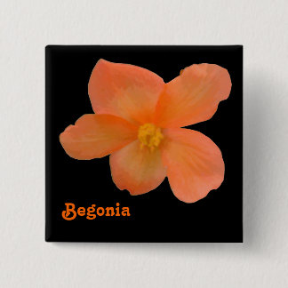 Beautiful Begonia Customisable Button