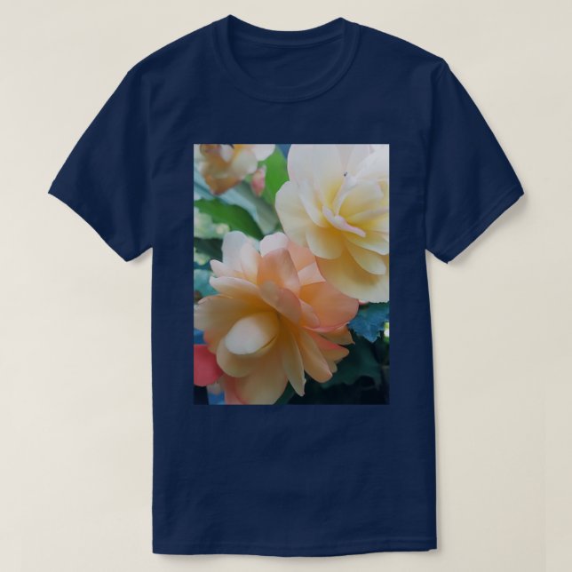 Beautiful Begonias T-Shirt (Design Front)