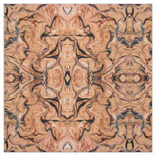 Beautiful Beige Black Marble Art  Fabric