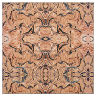 Beautiful Beige Black Marble Art Fabric