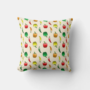 Beautiful Bell Peppers Pattern Cushion