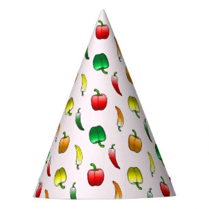 Beautiful Bell Peppers Pattern Party Hat