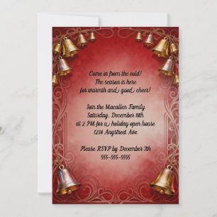 Beautiful Bells Christmas Party Invitation