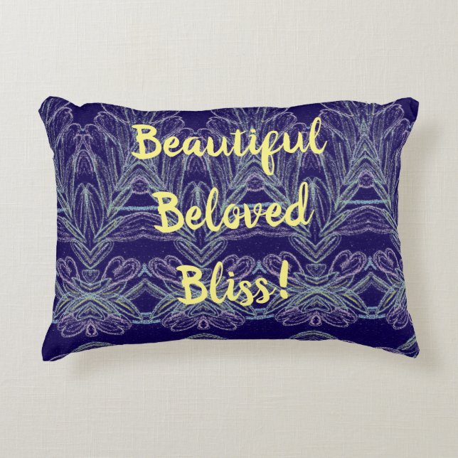 Beautiful  Beloved Bliss! Decorative Cushion (Front)