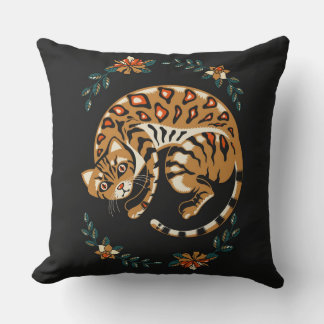 Beautiful Bengal Cat Cushion