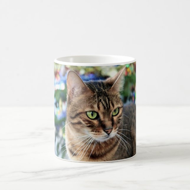 Beautiful Bengal Cat White 325ml Classic White Mug (Center)