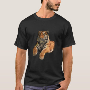 Beautiful Bengal Tiger Face & Paws Photo T-Shirt