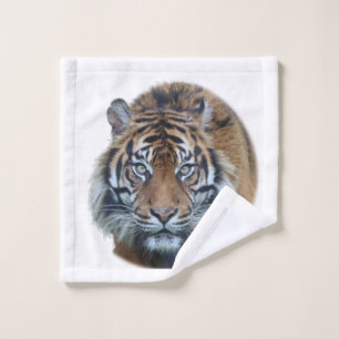 Beautiful Bengal Tiger Face Photo Bath Towel Set