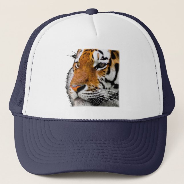 Beautiful Bengal Tiger Face Photo Trucker Hat (Front)