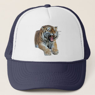 Beautiful Bengal Tiger Face & Teeth Photo Trucker Hat