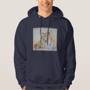 Beautiful Bengal Tiger Painting Hoodie