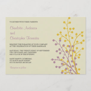Beautiful Berries Custom Wedding Invitations