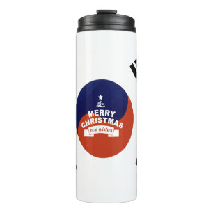 Beautiful Best wishes South Korea Merry Christmas Thermal Tumbler