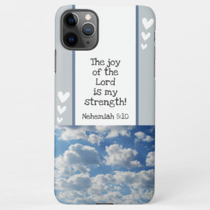 Beautiful Bible Verse Clouds Photo Template Custom iPhone 11Pro Max Case