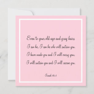 Beautiful Bible Verse Quote Isaiah 46:4