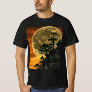 Beautiful Big Full Moon Night - Drawing Different T-Shirt