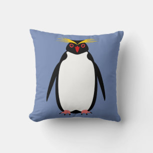 Beautiful big penguin rockhopper or macaroni cushion