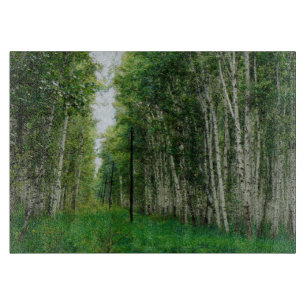 Beautiful Birch Tree Forest Cutting Board
