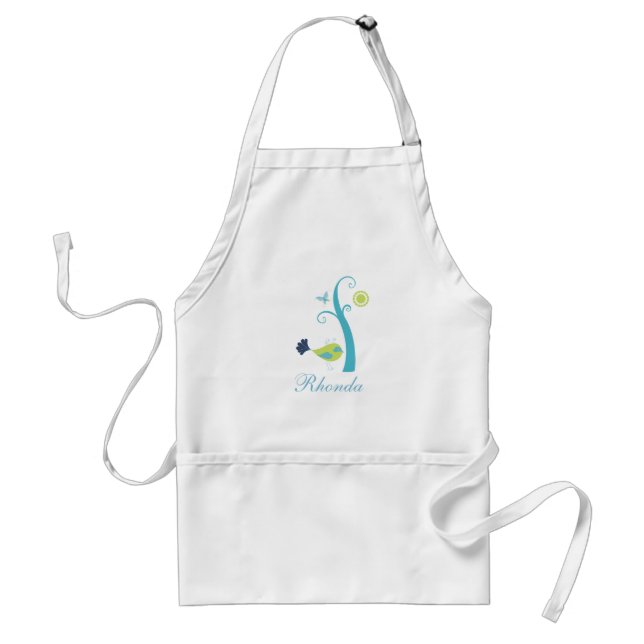 Beautiful Bird and Butterfly Standard Apron (Front)