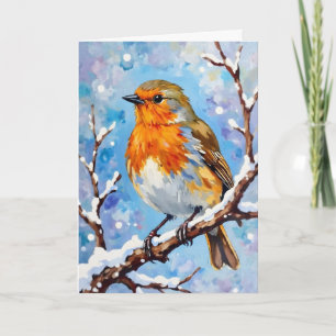 Beautiful Bird for Christmas Card