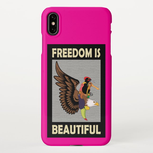 Beautiful birds flying  iPhone case (Back)