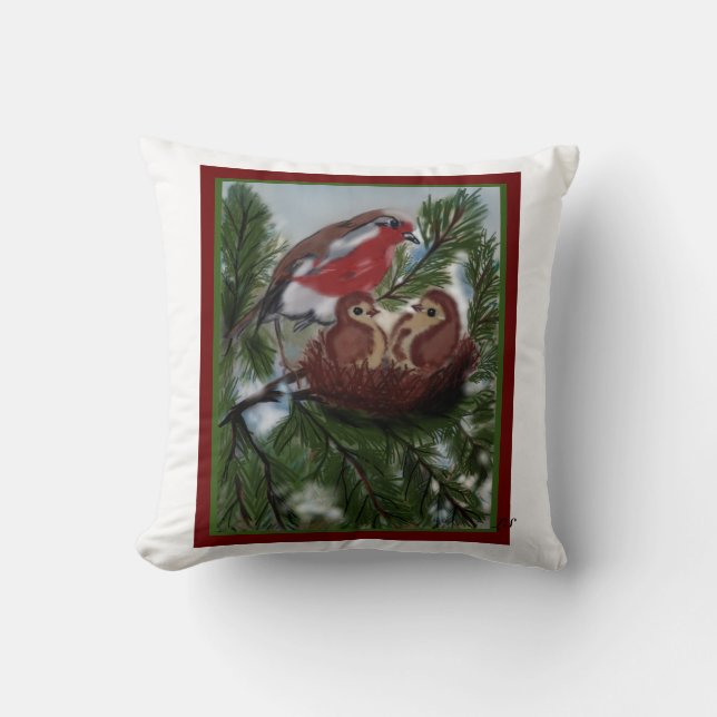 Beautiful birds LS design Cushion (Front)