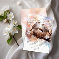 Beautiful Birds Nesting Party Twins Baby Shower