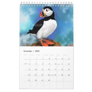 Beautiful Birds - Painting Migned  Calendar