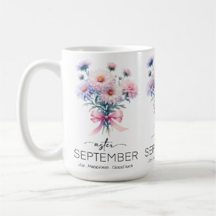 Beautiful Birth Month Flower/September/Aster Coffee Mug